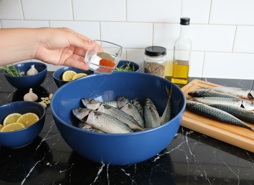 f-r-nda-m-s-r-unlu-istavrit-02-1024x747 Fırında Mısır Unlu İstavrit