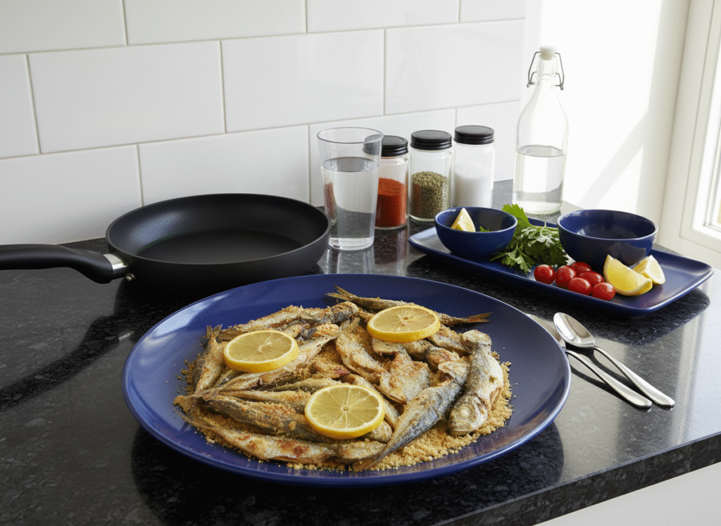 f-r-nda-m-s-r-unlu-istavrit-05-1024x747 Fırında Mısır Unlu İstavrit